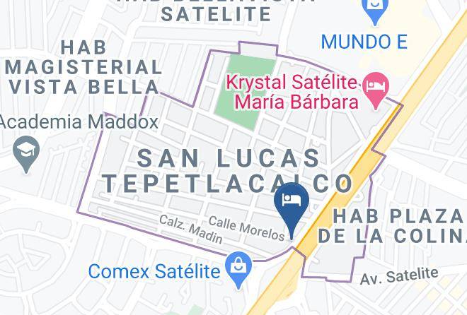 Tlalnepantla De Baz - Motel Vp Vintage Maps