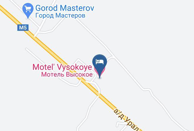 Motel' Vysokoye Map