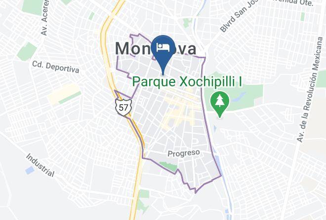 Monclova - Motel Yuri Maps