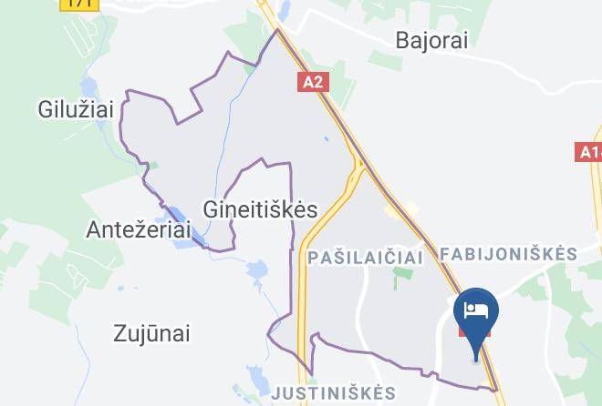 Vilnius - Motelis Paradise Maps