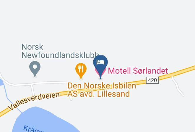 Lillesand - Motell Sorlandet Maps