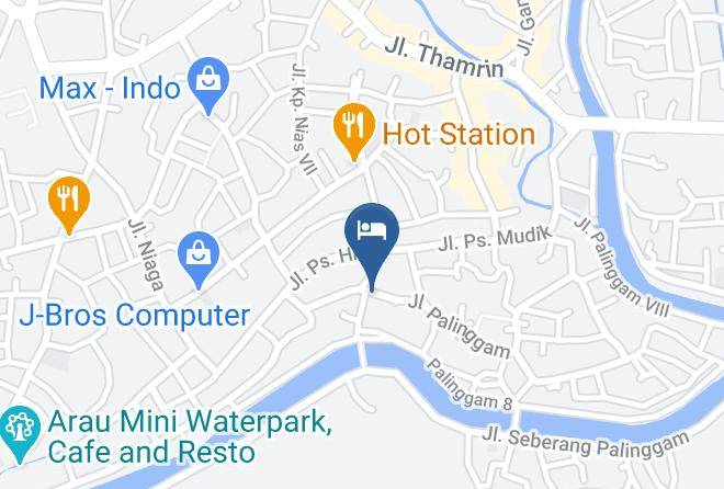 Kota Padang - Mother Homestay Backpacker Padang Maps