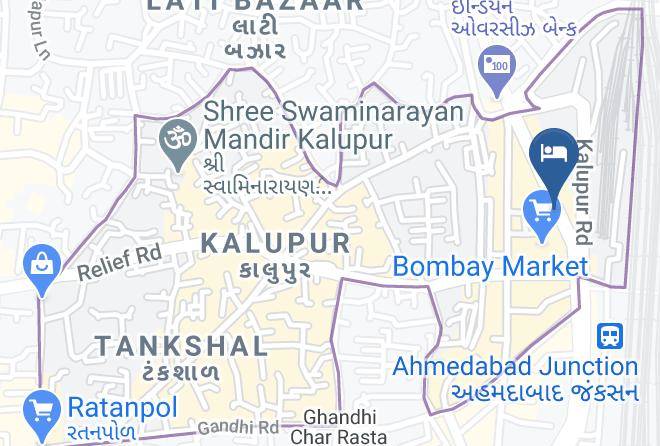 Ahmadabad - Moti Mahal Hotel Maps