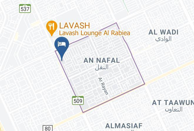 Riyadh - Motiara Hotel La Valle Mall Maps