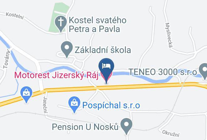Jablonec Nad Nisou - Motorest Jizersky Raj Maps