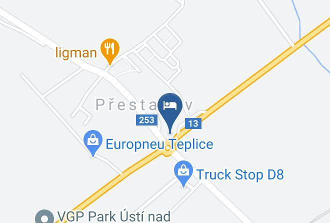 Usti Nad Labem - Motorest Na Bojisti Maps