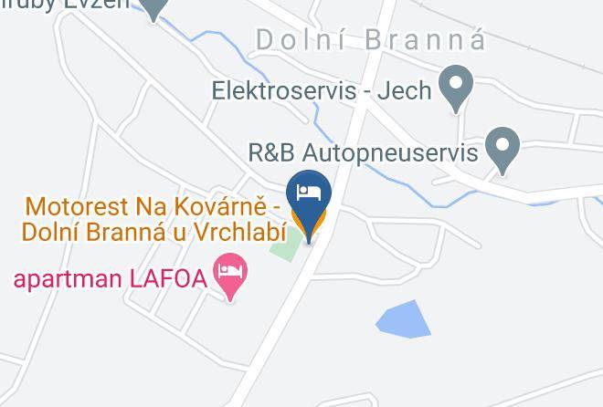 Motorest Na Kovarne Dolni Branna U Vrchlabi Map