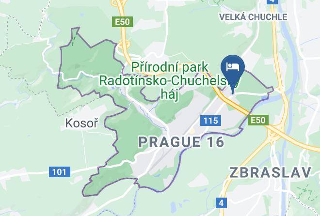 Prague - Motorest U Vodaka Maps