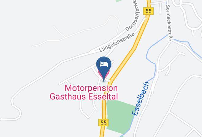 Hochsauerlandkreis - Motorpension Gasthaus Esseltal Maps