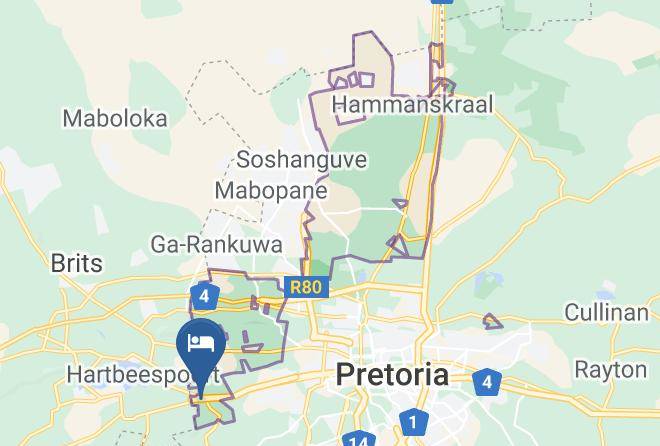 City Of Tshwane - Motozi Lodge Wedding And Conference Venue Maps