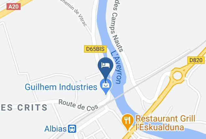 Moulin Dalbias Gites Map