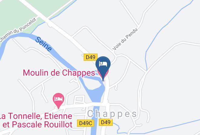Aube - Moulin De Chappes Maps