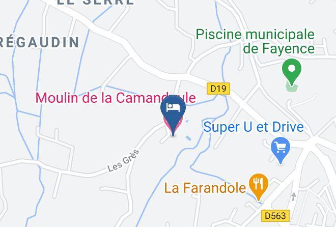Var - Moulin De La Camandoule Maps