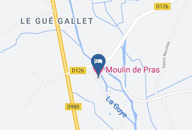 Saone Et Loire - Moulin De Pras Maps
