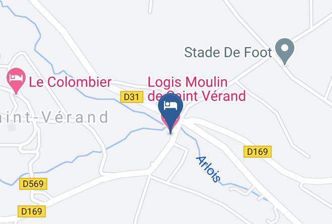 Saone Et Loire - Logis Moulin De Saint Verand Maps