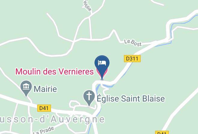 Puy De Dome - Moulin Des Vernieres Maps