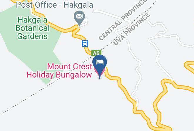 Kandy - Mount Crest Holiday Bungalow Maps