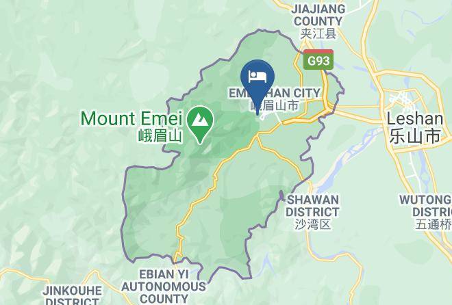 Leshan - Mount Emei Longxinfang Inn Maps