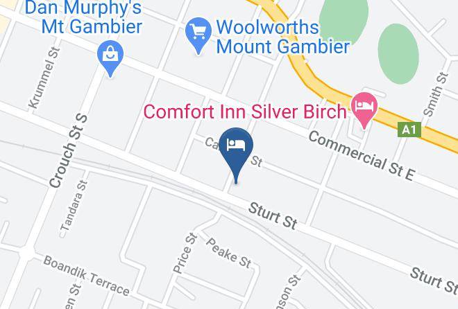 Mount Gambier - Mount Gamier Accommodation Domain One Maps