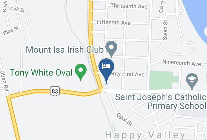 Mount Isa - Mount Isa Irish Club Accommodation Maps