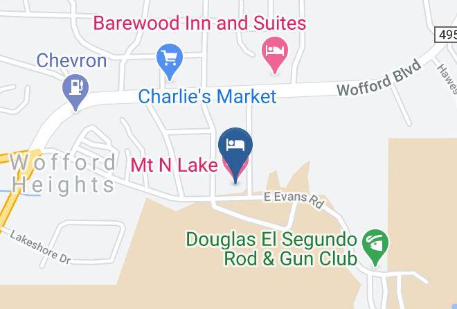 Mount N Lake Motel Map
