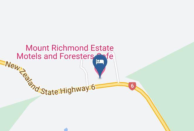 Mount Richmond Estate Motels And Foresters Cafe Map