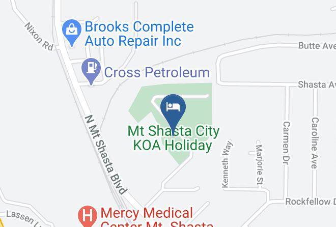 Siskiyou - Mount Shasta City Koa Holiday Maps