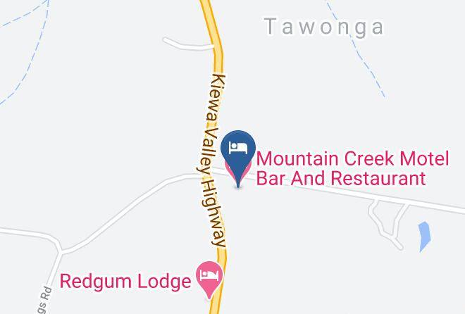 Mountain Creek Motel Bar And Restaurant Map