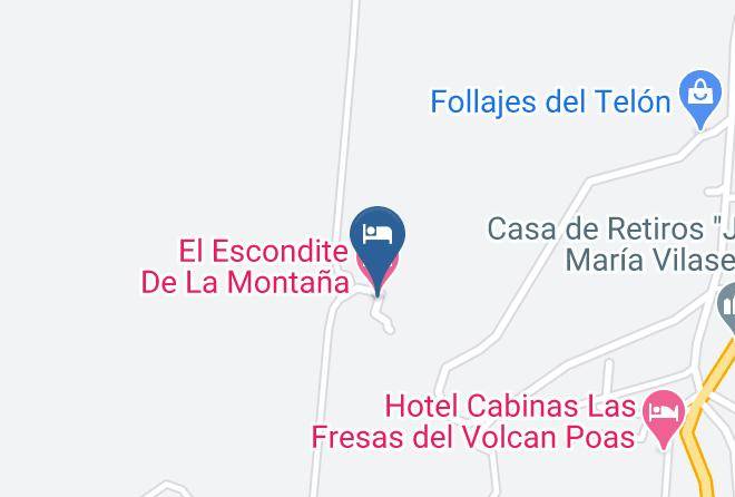 Poas - El Escondite De La Montana Maps