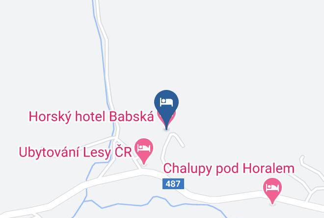 Vsetin - Mountain Hotel Babska Maps