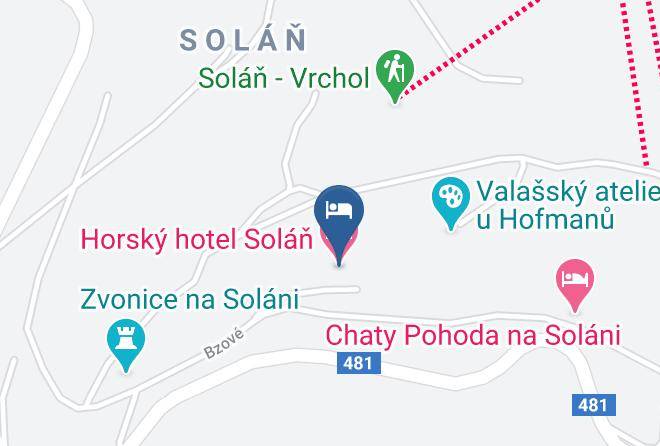 Vsetin - Mountain Hotel Solan Maps