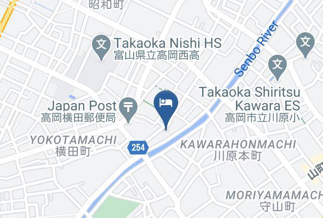 Takaoka City - Mountain Hut Lodge Maps