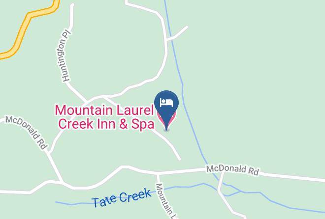 Mountain Laurel Creek Inn & Spa Map