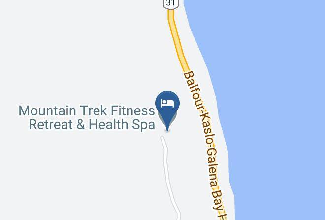 Central Kootenay - Mountain Trek Fitness Retreat & Health Spa Maps