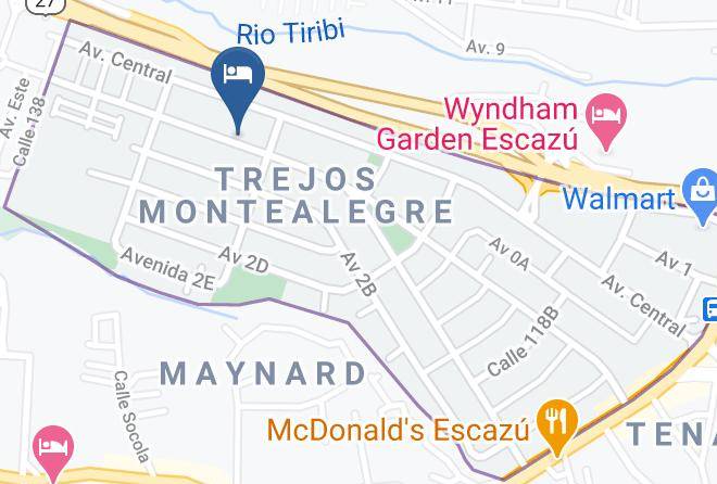 Escazu - Mountain View Maps