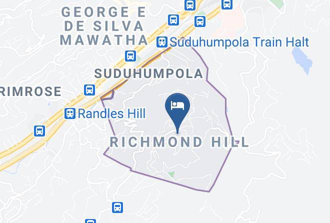 Kandy - Mountain View Holiday Home Maps