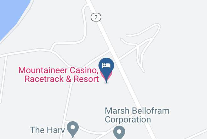 Mountaineer Casino Racetrack & Resort Map