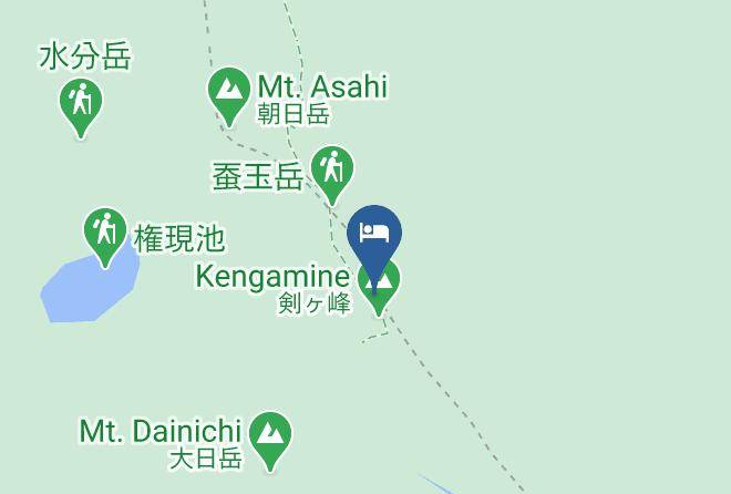 Mountn Norikura Summit Hut Map