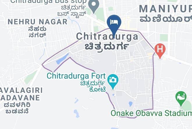 Chitradurga - Mourya Deluxe A C Lodge Maps