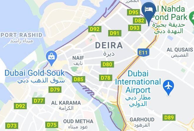 Dubai - Movenpick Hotel Apartments Al Mamzar Dubai Maps