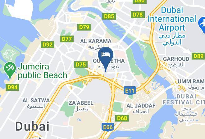 Dubai - Movenpick Hotel & Apartments Bur Dubai Maps