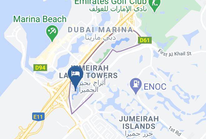 Dubai - Movenpick Hotel Jumeirah Lakes Towers Maps
