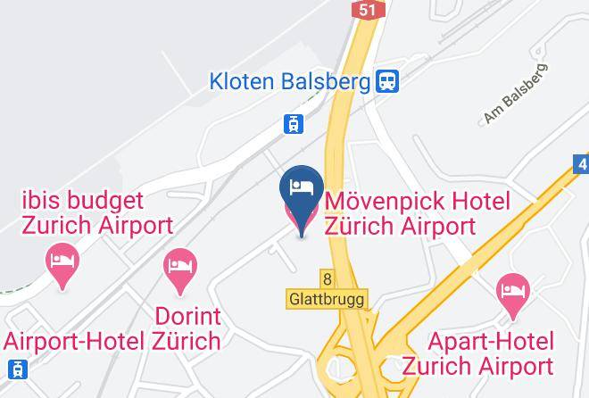 Bulach - Movenpick Hotel Zurich Airport Maps