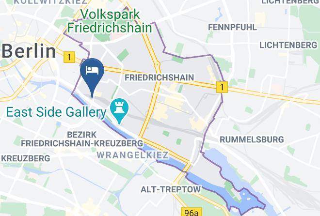 Stadt Berlin - Moxy Berlin Ostbahnhof Maps