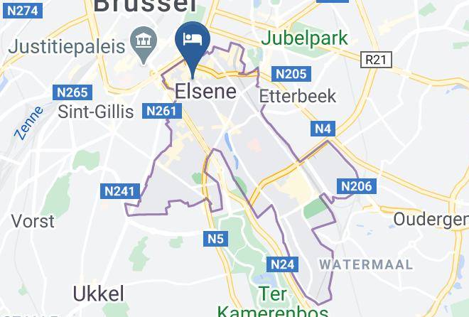 Elsene - Moxy Brussels City Center Maps