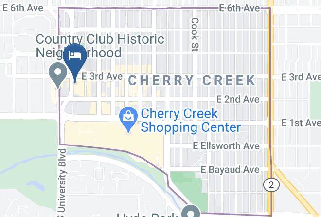 Moxy Denver Cherry Creek Map