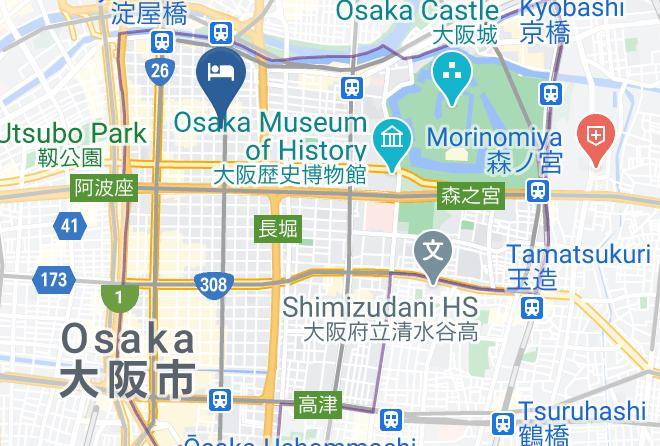 Osaka City Chuo Ward - Moxy Osaka Honmachi Maps