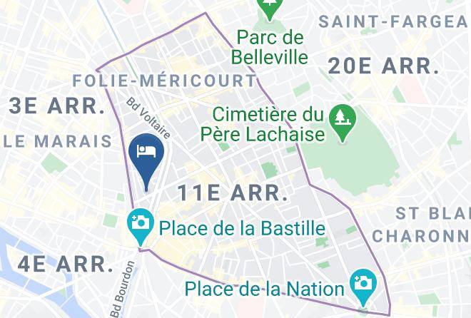 Paris - Moxy Paris Bastille Maps