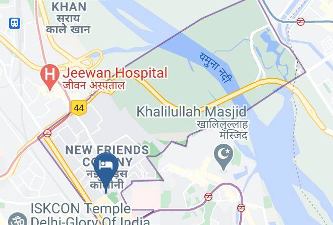 New Delhi - Moydom Bed And Breakfast Maps