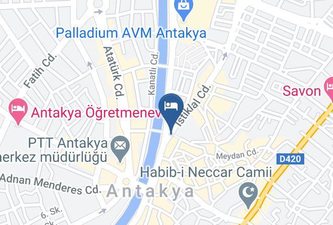 Antakya - Mozaik Otel Maps